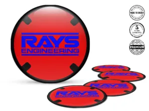 Rays Adesivo Silicone Logo Badge Cerchio Lusso